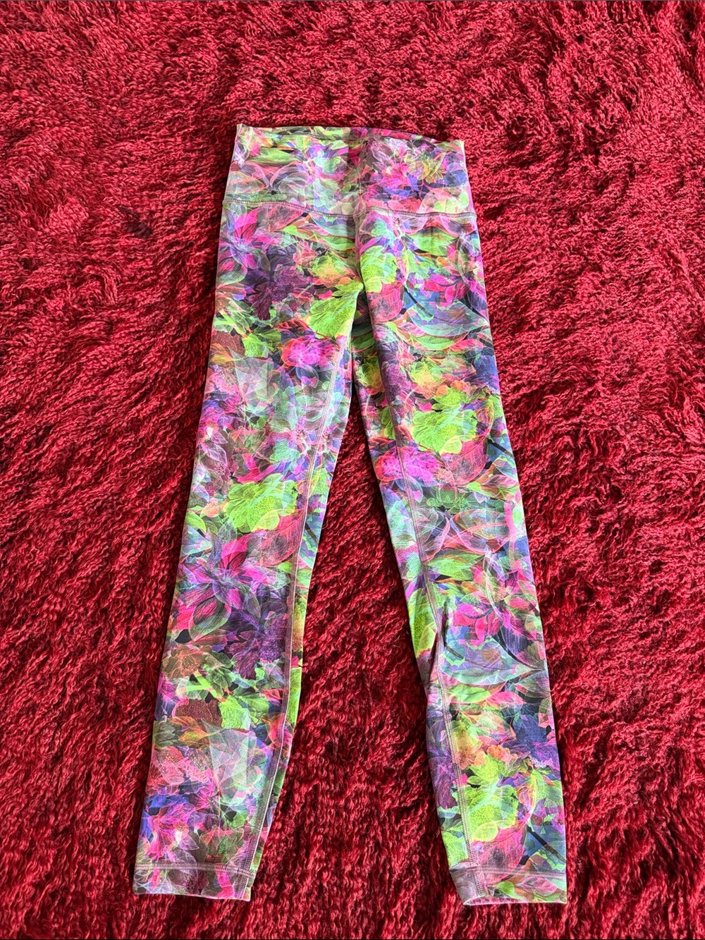 Lululemon Wunder Train High-Rise Tight 25” Size 6 Vivid Floral Tone Multi